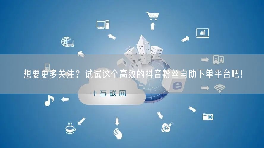 想要更多关注？试试这个高效的抖音粉丝自助下单平台吧！